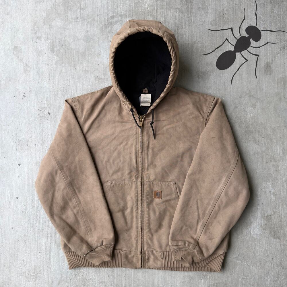 Carhartt J130 SDL brown hooded work wear jacket